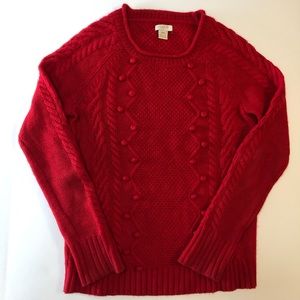 J Crew Cable Fisherman Sweater XXS